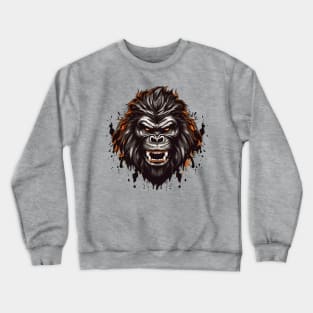 Angry Gorilla face Crewneck Sweatshirt